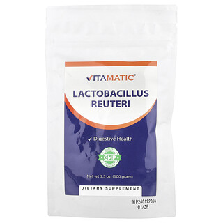 Vitamatic, 羅伊氏乳桿菌，3.5 盎司（100 克）