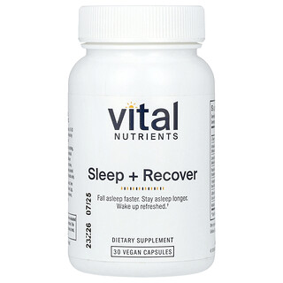 Vital Nutrients, 睡眠 + 修復，30 粒全素膠囊
