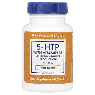 The Vitamin Shoppe, 含維生素 B6 的 5-HTP，60 粒膠囊