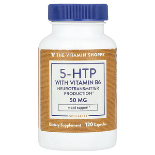 The Vitamin Shoppe, 含維生素 B6 的 5-HTP，120 粒膠囊
