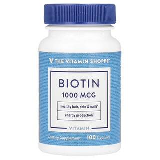The Vitamin Shoppe, 生物維生素，1000 微克，100 粒膠囊