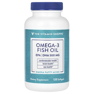 The Vitamin Shoppe, Omega-3 Fish Oil, 120 Softgels