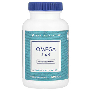 The Vitamin Shoppe, Omega-3-6-9，120 粒軟膠囊