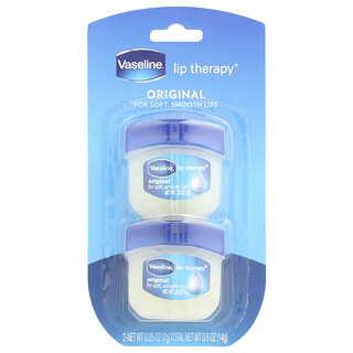 Vaseline, 唇部護理®，原裝潤唇膏，2 支，每支 0.25 盎司（7 克）
