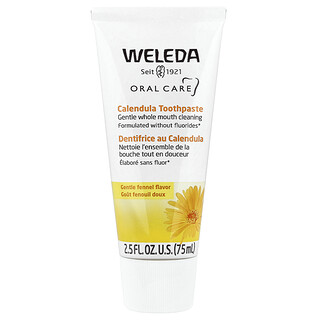 Weleda, 口腔護理，金盞花牙膏，茴香，2.5 液量盎司（75 毫升）