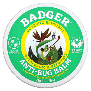 Badger, 防蟲膏，香茅和迷迭香，0.75 盎司（21 克）