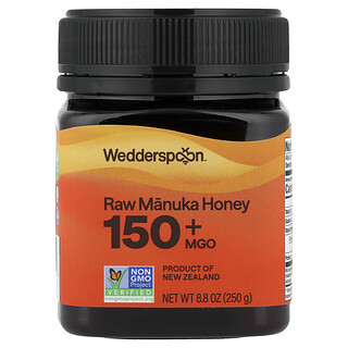 Wedderspoon, 未加工麥盧卡蜂蜜，150+ MGO，8.8 盎司（250 克）