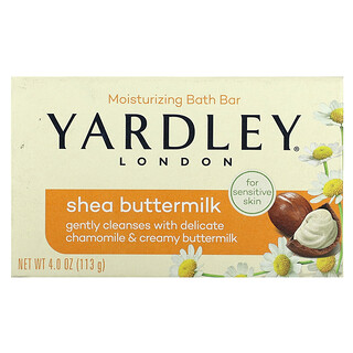 Yardley London, 保溼沐浴皂，乳木果酪乳，4 盎司（113 克）