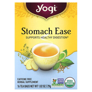 Yogi Tea, Stomach Ease，無咖啡萃取，16 茶包，1.02 盎司（29 克）