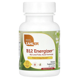 Zahler, B12 Energizer, Natural Cherry, 10 Lozenges