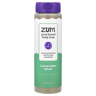 ZUM, Plant-Based Body Soap, Lavender Mint, 16 fl oz (473 ml)