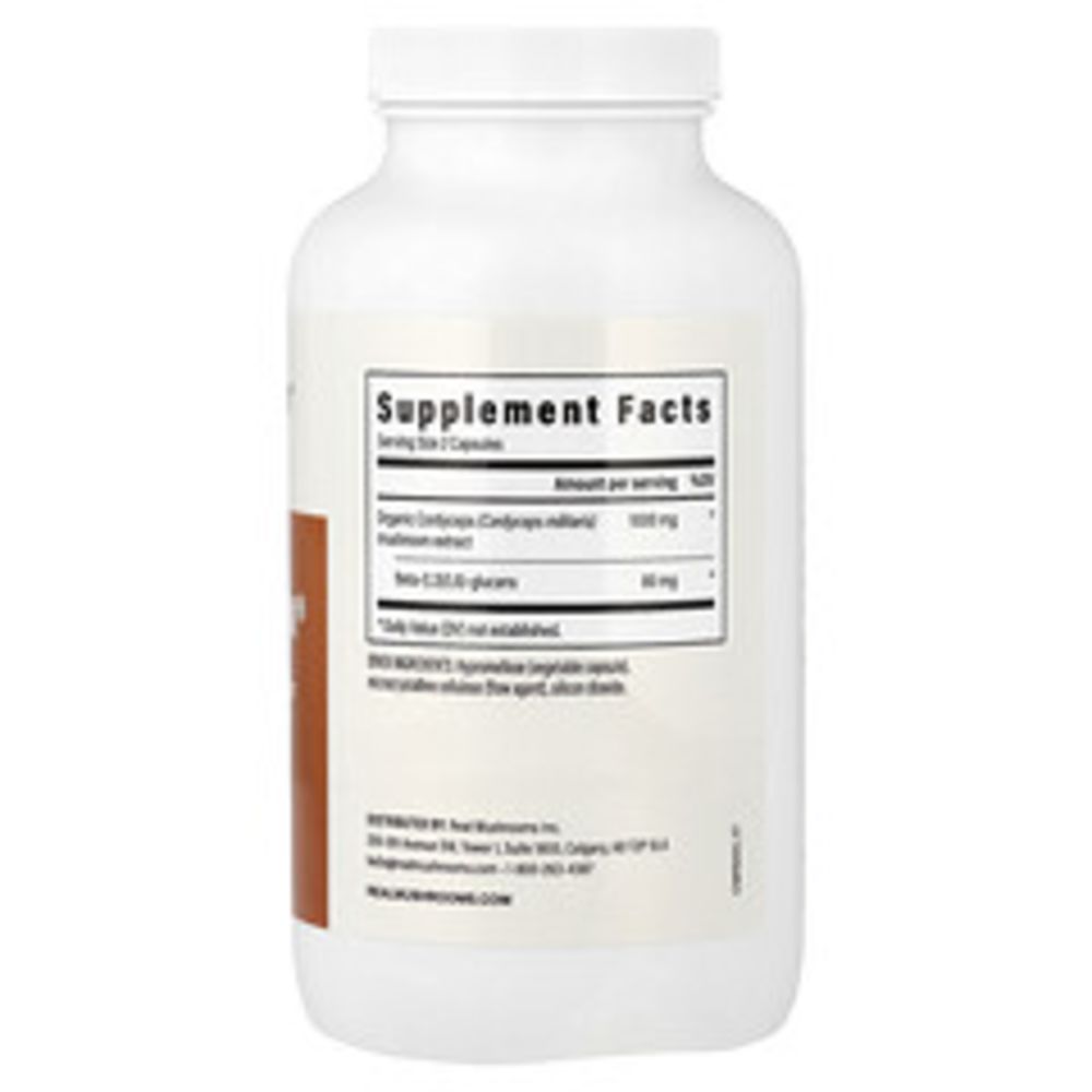 Real Mushrooms Cordyceps-M Extract Supplement Facts